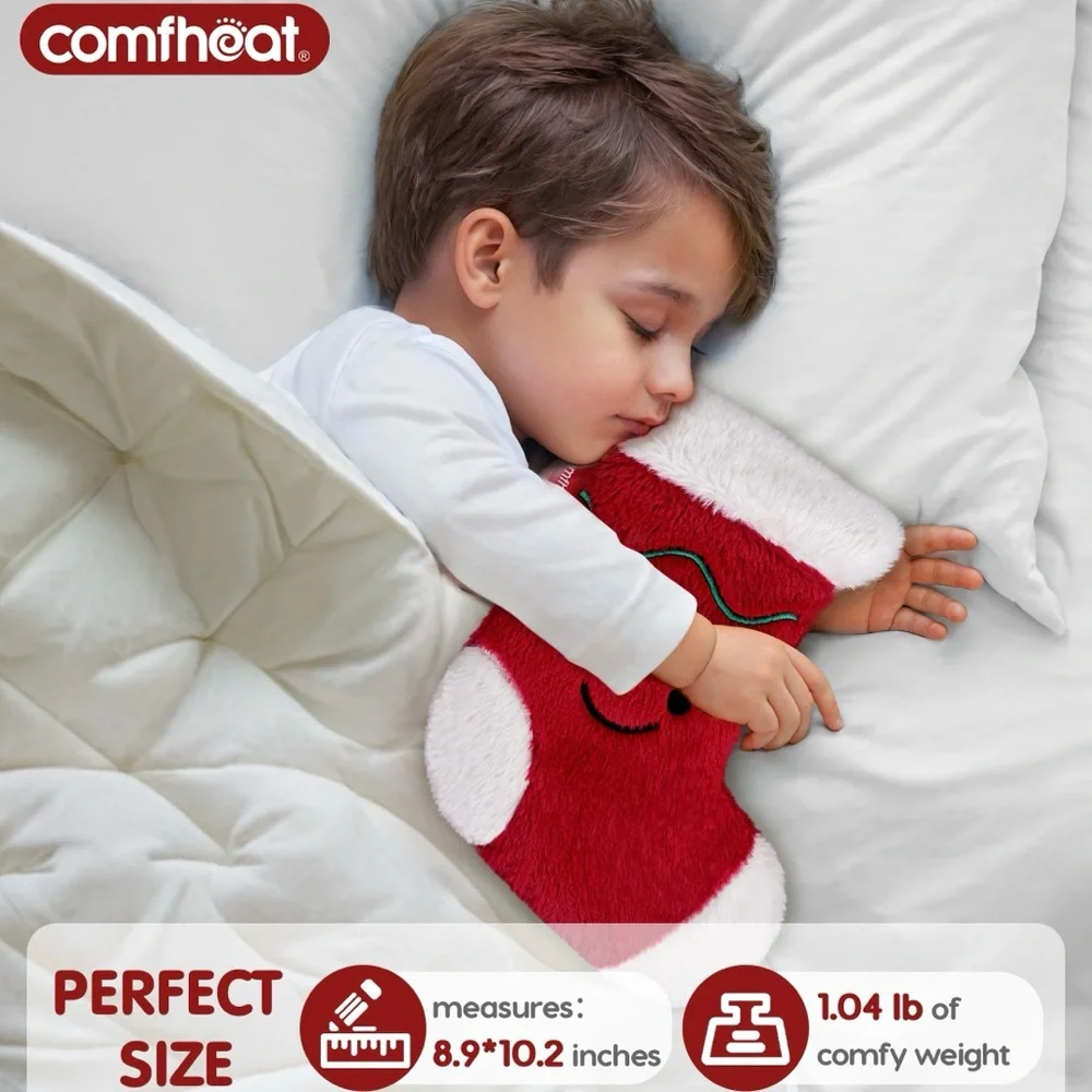 NEW NIP Comfheat Christmas Stocking Heating Pad